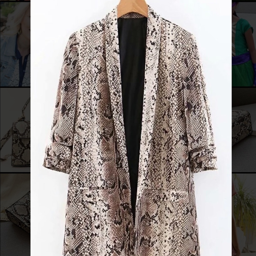 Snakeskin blazer